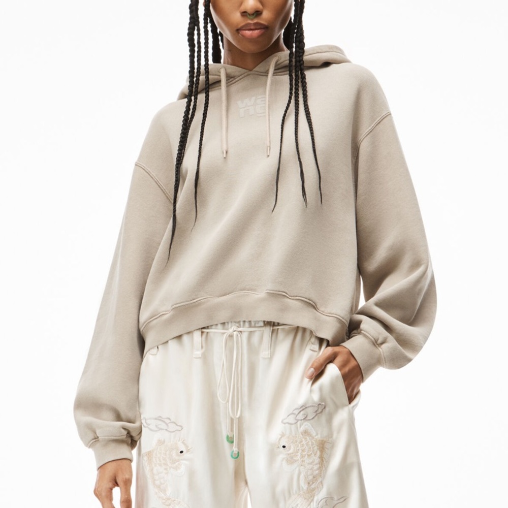 NWT Alexander Wang puff logo hoodie in Clay